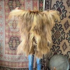 Natural Angora Goat Skin Rug Goat Hide Long Hair Goatskin Pelt Goat Skin Fur 2x3