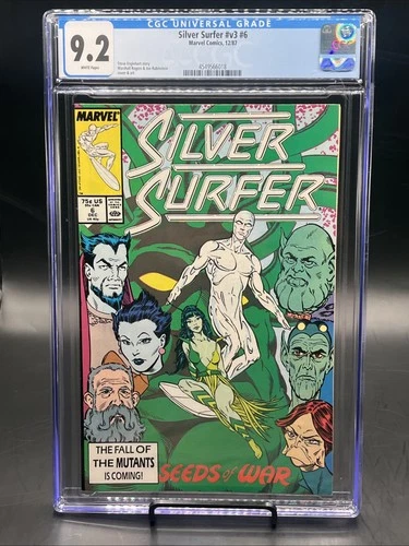 Silver Surfer #6 (Marvel Comics December 1987) CGC Graded 9.2 White Pages