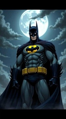 DC Comics Batman Moonlight Paper Poster 210 GSM (No Frame)