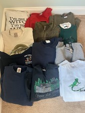 12 Vintage Sweatshirts Harley Sports Blanks 90s Y2K Mens L XL 2XL XXL