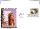 S08-2385, INDIAN HEADDRESSES, COLORANO SILK FDC