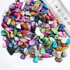 Mosaic Tiles for Crafts - Assorted Color Shell Glitter Pieces, 100g