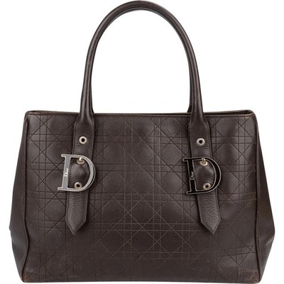 Christian Dior  Cannage  D Buckle Shopping Tote Handbag Tasche Schnalle Gürtel