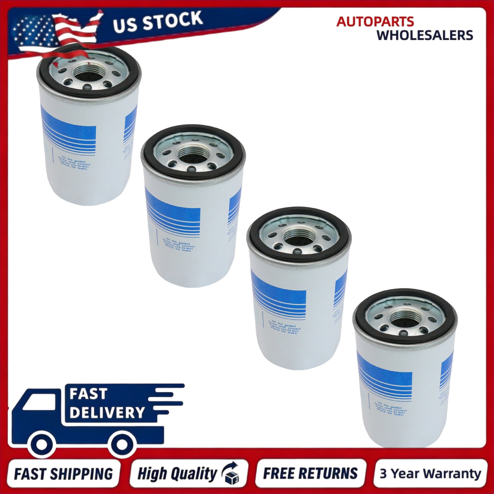 Lamborghini Murcielago Oil filters 4 pcs P/N 07M115561B