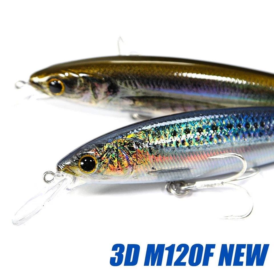 2X(Salzwasser Langes Gussabstand Fischerei Köder 120 mm Sinkend  Hart9376 - Bild 4 von 4