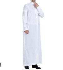 Al Aseel Thobe Saudi Style Full Sleeves Different Sizes  Colors