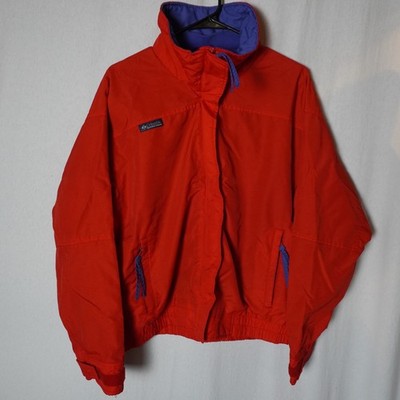 Columbia Bugaboo Jacket Red Blue Reversible Windbreaker XL