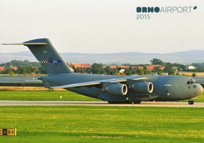 Hungarian Air Force C-17A Globemaster III @ Brno 2015 - postcard