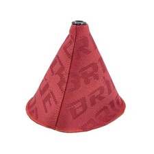 Car Shift Knob Boot Cover, Canvas Vehicle Manual Gear Shifter Knob Dust Red