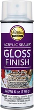 Aleenes Gloss Finish Clear Acrylic Sealer Spray 6 Oz Waterproof Protective Seal