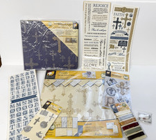 Faith Scrapbooking Kit 12x12 Sheets Complete Scrapbook Kit With 8x8 Album