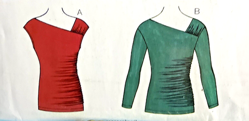 Patrón de costura Kwik 3790 Misses talla Camisetas asimétricas XS-XL - Imagen 2 de 5