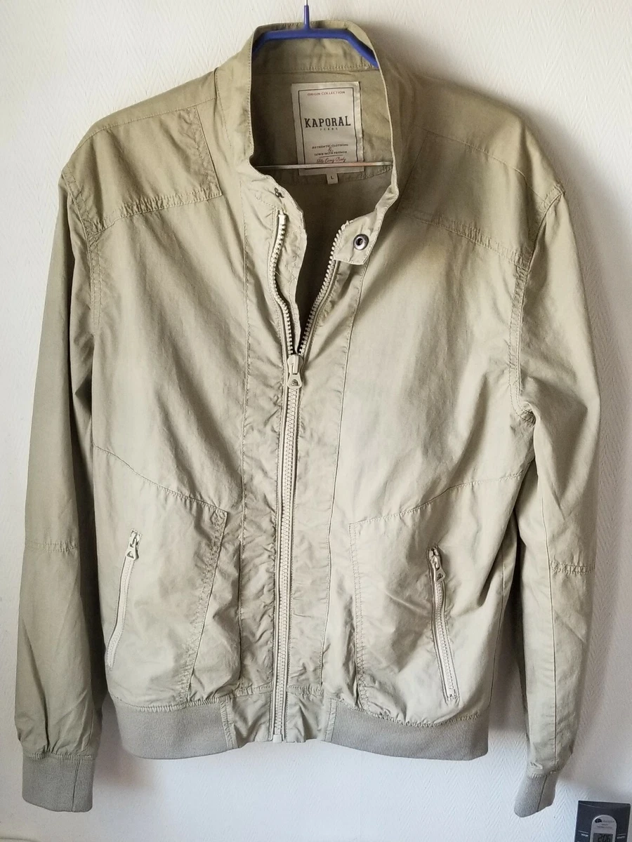 BLOUSON KAPORAL HOMME COULEUR TAUPE TAILLE L NEUF