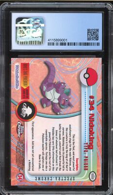 2000 Pokemon Topps Chrome Nidoking Spectra #34 CGC 9 Mint | eBay