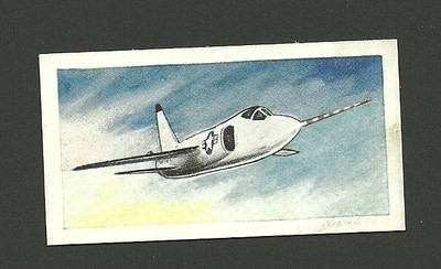 Grumman F11 Tiger Naval Interceptor Fighter 1960s British Tea Card Aviation #17