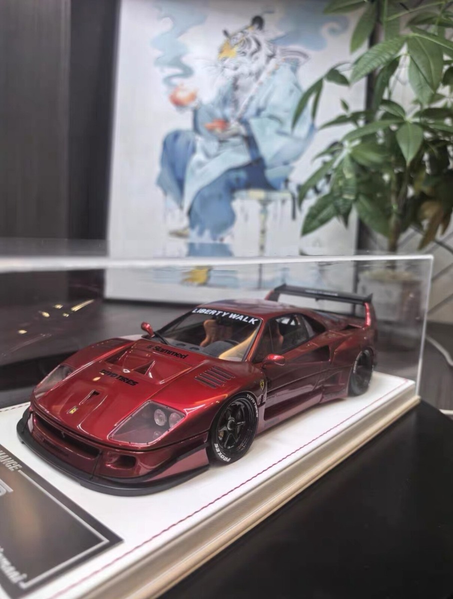 Ferrari F40 LBWK (Metallic Dark Red) [Davis & Giovanni] 1:18 scale