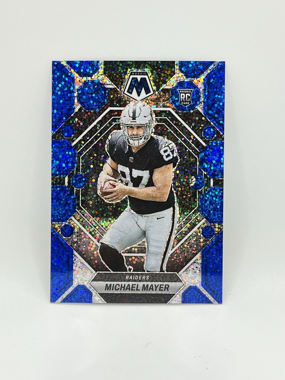 2023 Panini Mosaic Michael Mayer RC Blue Sparkle /96 #349 (CS)