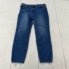 Nicole Miller Dark Blue Soho High-Rise Skinny Ankle Jeans Women's Size 14