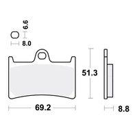TRW SV BremsbeläGe Passend Vorn FüR Yamaha FZR 400 Bj. 1990-1994