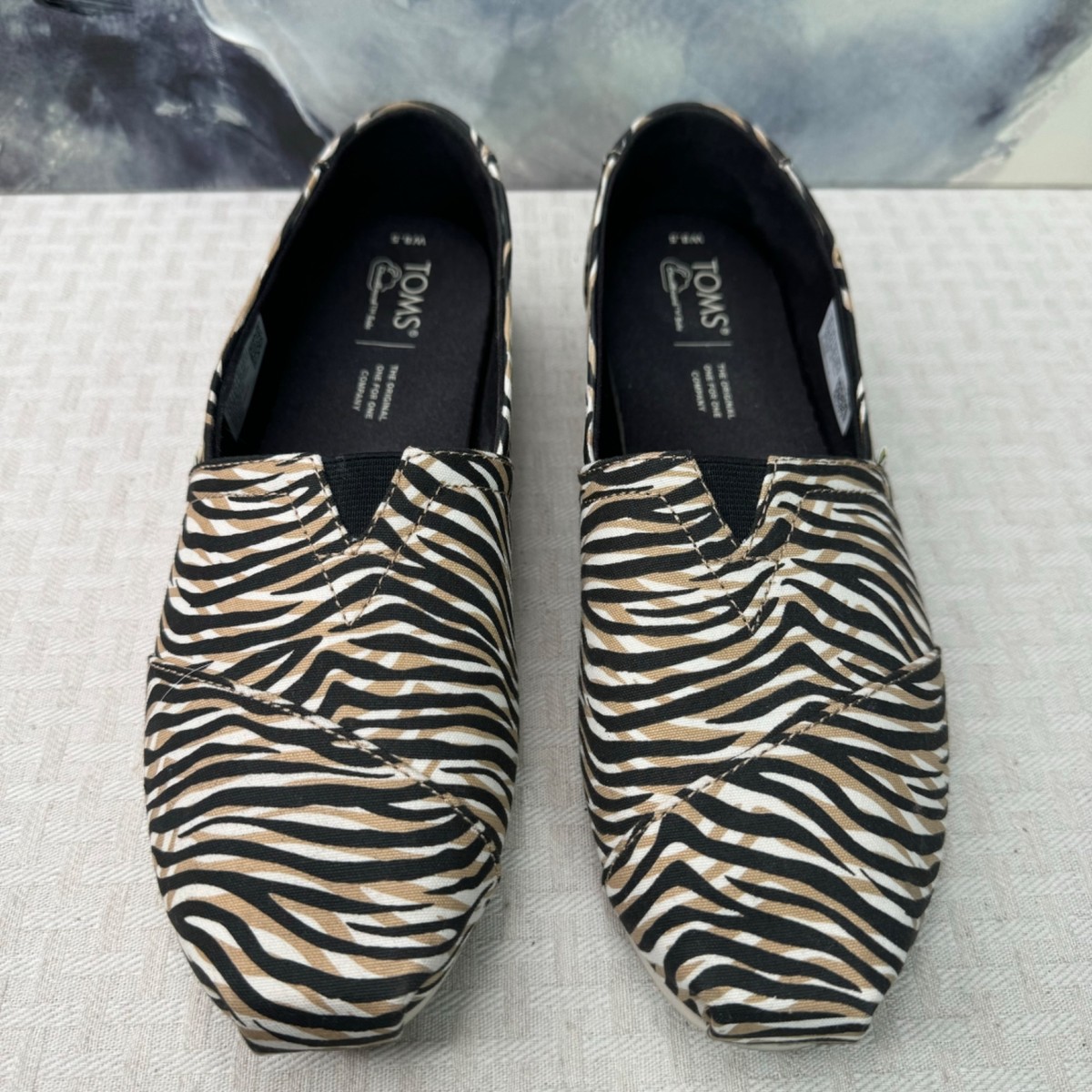 Toms Womens Toms Zebra Print Shoes Mallow Sports Direct Toms Toms