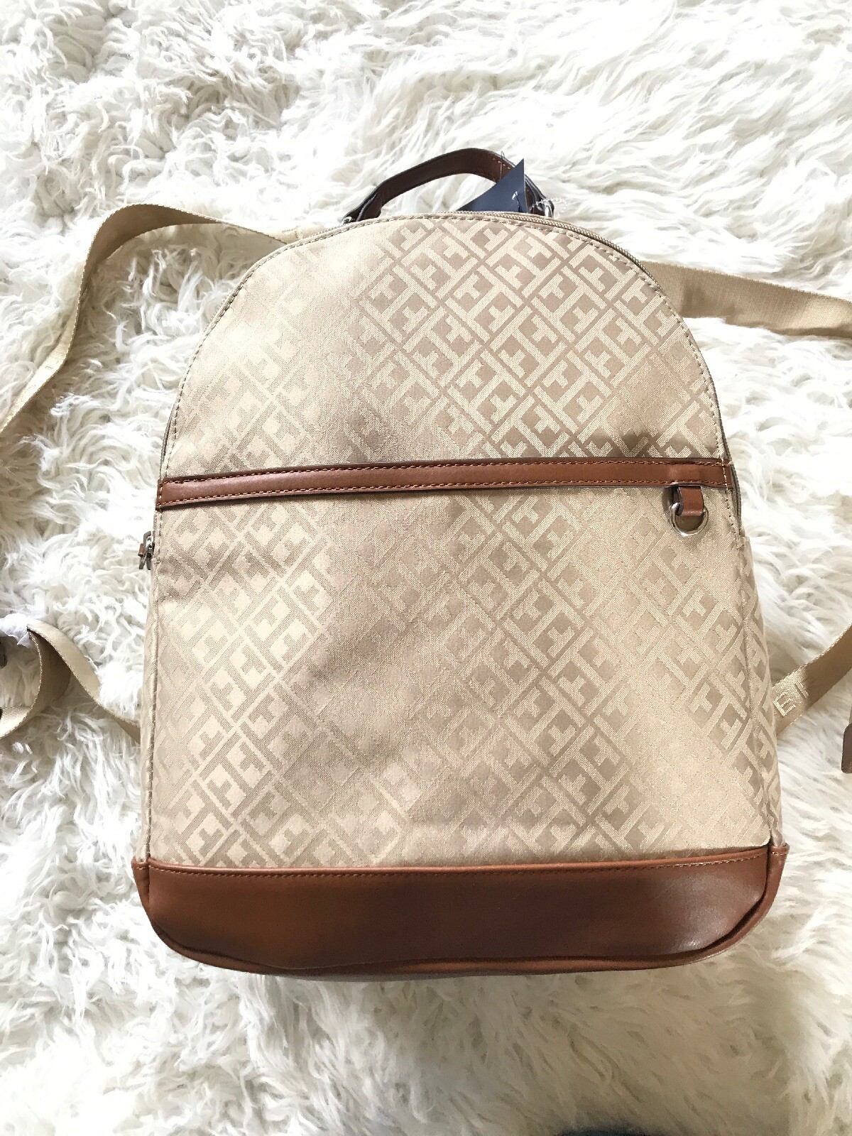 tommy hilfiger backpack tan