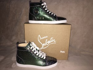 louboutin sneakers python