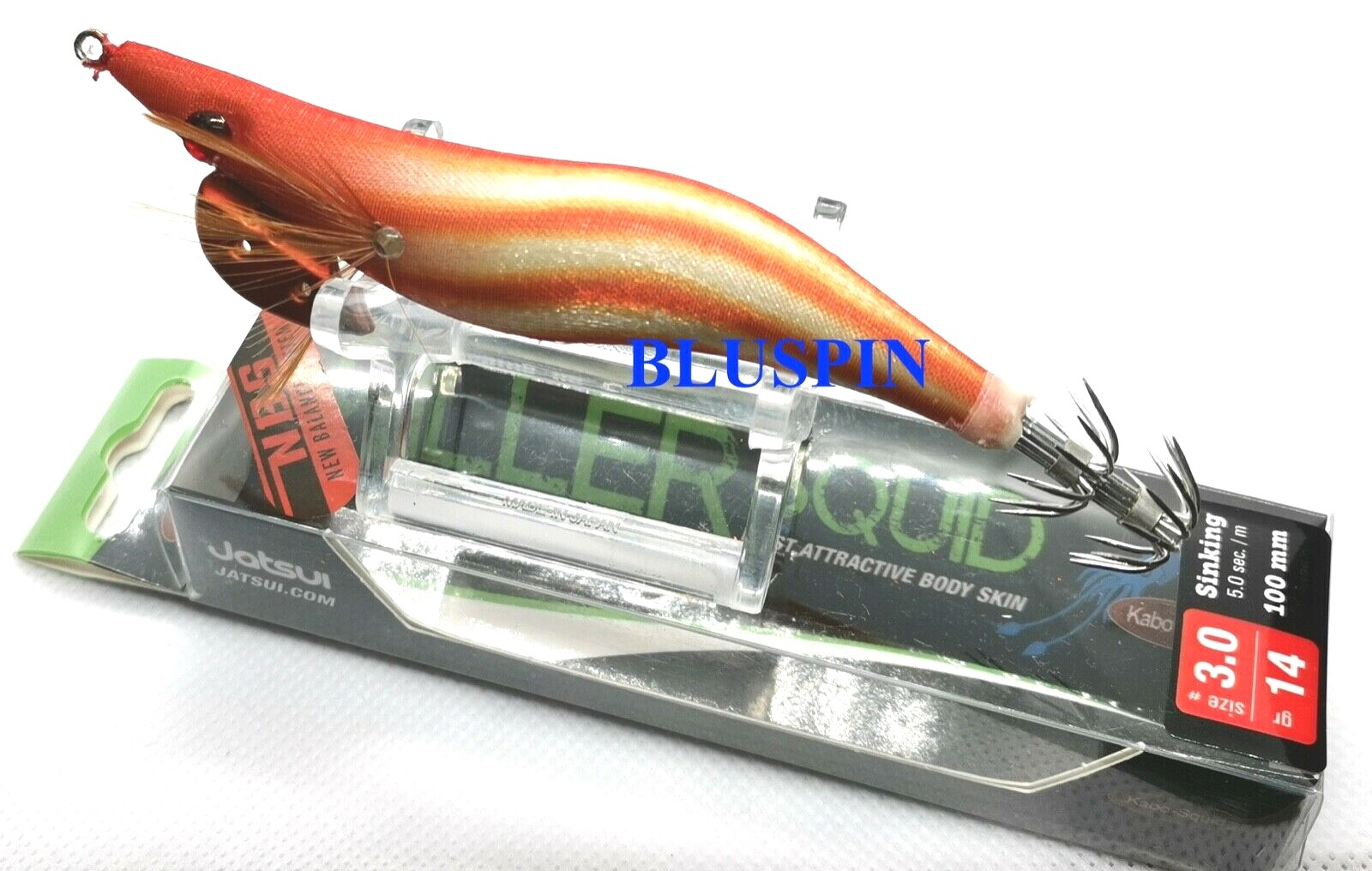 TOTANARA/SEPPIARA JATSUI KABO KILLER SQUID ULTIMATE SQUID JIG EGI 3.0 COL: PPO