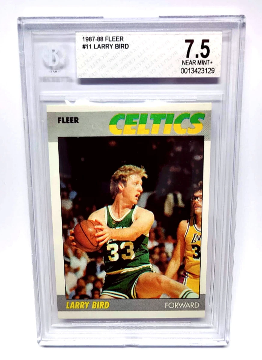 1987-88 FLEER LARRY BIRD #11 BGS 7.5 NEAR MINT+ BOSTON CELTICS 2ND 