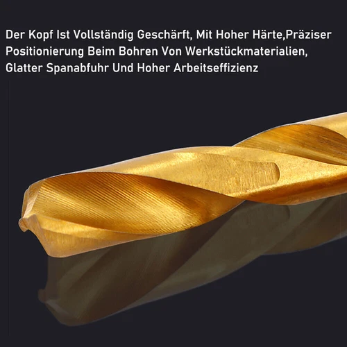 1.5-13mm Handhaben Bohrer Mit 1/4" Sechskantschaft Hss Spiralbohrer Bitaufnahme - Bild 9 von 25