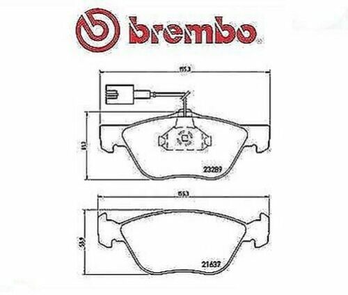 P23077 Brembo Set 4 Pads Brake Pads Front For Alpha Romeo GT 1.9 Mot. 937A5 - Picture 1 of 1