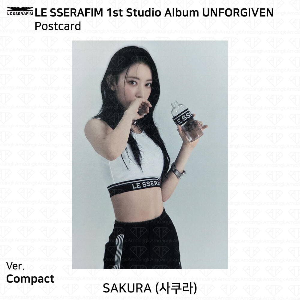 Le Sserafim 1st Studio Album UNFORGIVEN Compact Ver Photocard