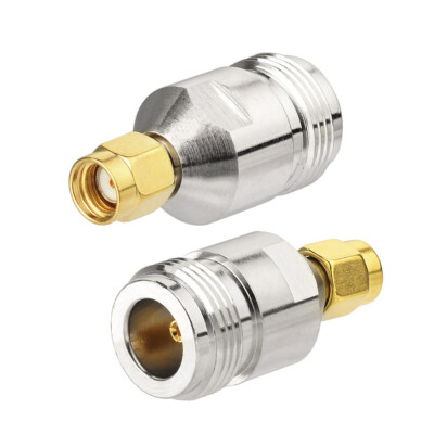 2-Pack RP-SMA Plug Female to N Female WiFi Antenna Connector Adapter Convertor