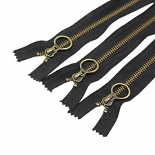 YaHoGa 10 pezzi 18 cm cerniere lampo metallo Bronzo # 5 Chiusure lampo Closed En
