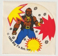 Vintage 1980s Mr. T Scratch & Sniff Sticker  EXPLOSIVES