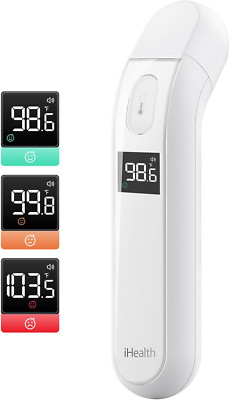 Digital Infrared Forehead Thermometer for Adults and Kids - Touchless, 1 Second 