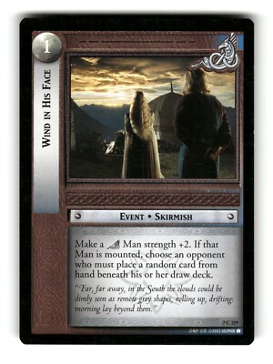 2003 LOTR The Return of the King Wind in His Face Trading Card #7C259