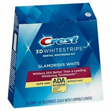 Crest 3D White Whitestrips Glamorous White Teeth Whitening Treatments Strip