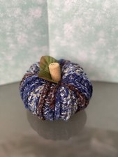 Hand Crocheted Textured Stuffed Pumpkin - Home Decor - Halloween - Thanksgiving