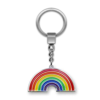 1 Regenbogen Schlüsselanhänger Glücksbringer Symbol für bunte Vielfalt LGTBQ 
