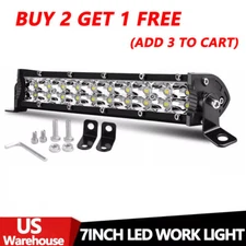 8 inch LED Work Light Bar Flood Spot Beam for Offroad 4WD Driving Fog Truck SUV