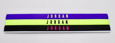 Nike Jordan Headbands Adult 3PK Pack Wild Berry/Liquid Lime/Black
