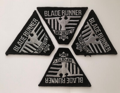 Blade Runner Vintage 4er Set Rep Detect Logo gestickte Patches