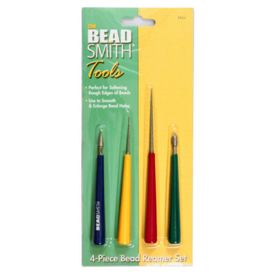 BeadSmith  4-teiliges Economy Perlen- & Perlenreibahle-Set diamantbestückt* S...