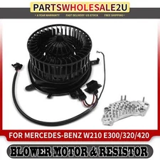 Front HVAC Blower Motor & Resistor Kit for Mercedes-Benz E300 E320 E430 E55 AMG