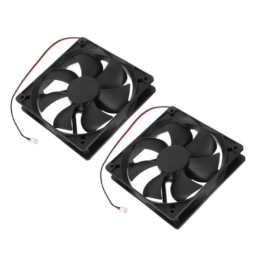 2 Pcs Ventola Della Custodia Per Computer Raffreddamento Elettronica - Afbeelding 4 van 12