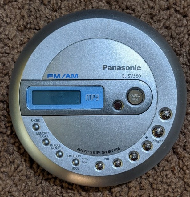 Panasonic SLSV550 Portable CD Player MP3 FM/AM Radio eBay