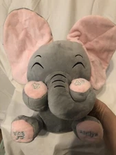 Aidiya  Pink Interactive Elephant Plush Animal Peluches  Ear Talking Singing