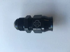 X179 5/8" Tube To Male -10 AN Adapter With Brass Ferrule Black Compression