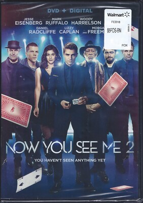 Now You See Me (DVD, 2016) Jesse Eisenberg, Mark Ruffalo NEW