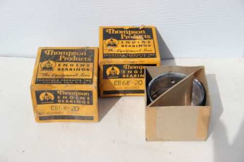 Vintage Engine Rod Bearings Thompson CB6-20 Ford V-8 flathead 99A-6211  .020 - Picture 1 of 3